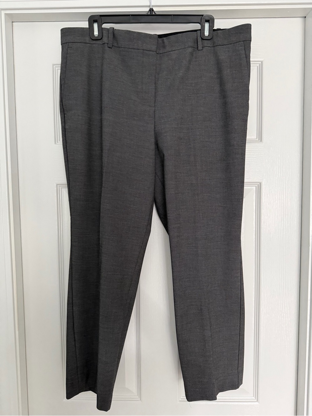 Ann Taylor Classic Women's petite curvy fit trouser - Gray Sharkskin - 14P
